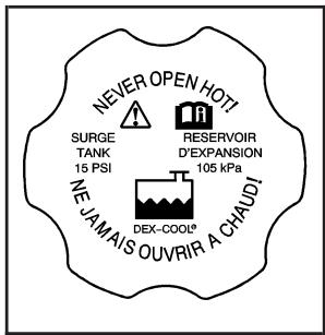 Buick Lacrosse 1 (2004-2009) - Comment ajouter du liquide de refroidissement au circuit de refroidissement (moteur V6 de 3,6 L) - 1