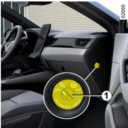 RENAULT Captur 2 Phase 2 (2024) - Désactivation airbag passager avant - 1