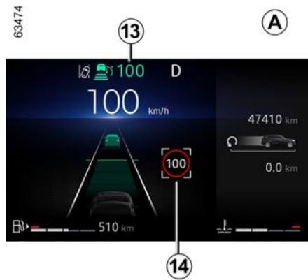 RENAULT Captur 2 Phase 2 (2024) - Mise en régulation de la vitesse avec reconnaissance des panneaux de limitation de vitesse (affichage A) - 1