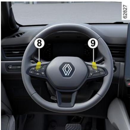 RENAULT Captur 2 Phase 2 (2024) - Palettes de changement de vitesse 8 et 9 - 1