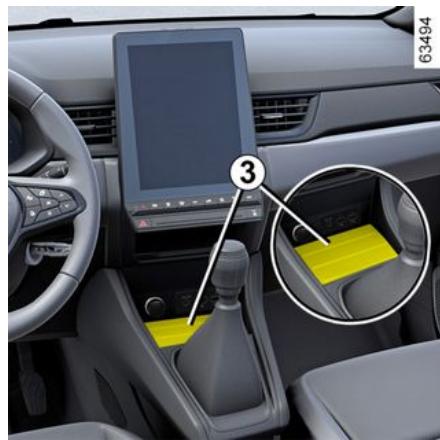 RENAULT Captur 2 Phase 2 (2024) - Rangement de console centrale/zone de charge d'induction 3 - 1