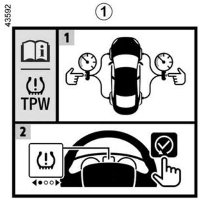 RENAULT Captur 2 Phase 2 (2024) - AVERTISSEUR DE PERTE DE PRESSION DES PNEUMATIQUES - 1