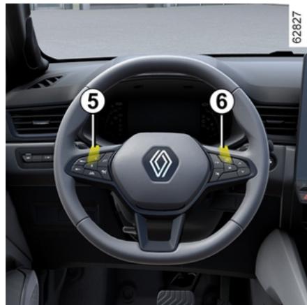 RENAULT Captur 2 Phase 2 (2024) - Palettes de changement de vitesse 5 et 6 - 1