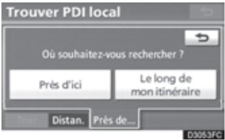 TOYOTA 4runner (2010) - Selectionnez les catégories de PDI désirées dans la liste. - 3