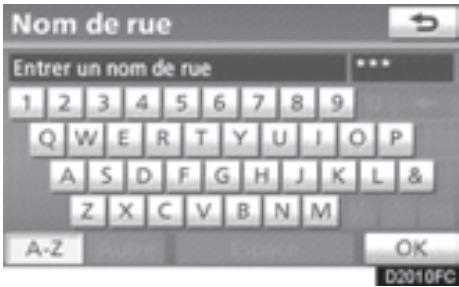TOYOTA 4runner (2010) - — Recherche de la destination par "Adresse" - 5