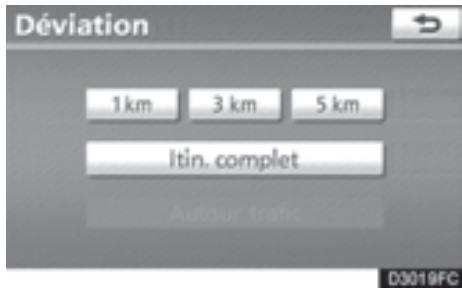 TOYOTA 4runner (2010) - Effleurez la touche "Déviation". - 1