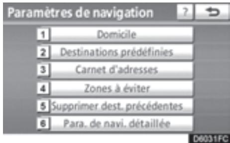 TOYOTA 4runner (2010) - Réglages de la navigation - 1
