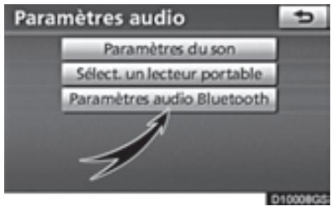 TOYOTA 4runner (2010) - — Paramétrage du lecteur audio Bluetooth® - 1