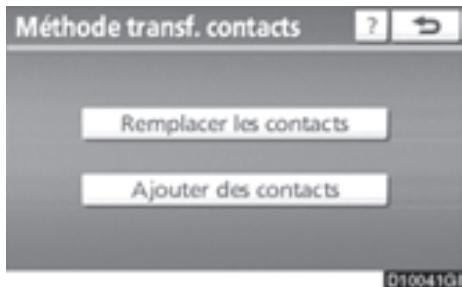 TOYOTA 4runner (2010) - — Paramétrage de l'annuaire - 6