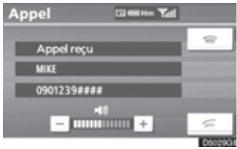 TOYOTA 4runner (2010) - — Recevoir un appel sur le téléphone Bluetooth® - 1
