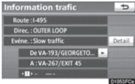 TOYOTA 4runner (2010) - INFORMATION ÉCRITE DE XM® NavTraffic - 2