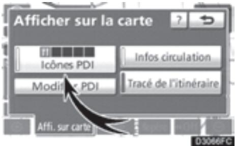 TOYOTA 4runner (2010) - Lorsque le point d'intérêt désiré chevauche le curseur, effleurez la touche "Entrer ©". - 2
