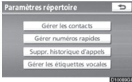 TOYOTA 4runner (2010) - — Suppression de l'histoire des appels - 1