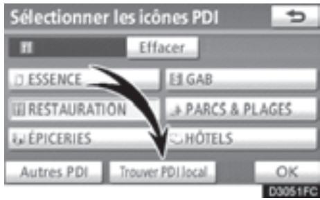 TOYOTA 4runner (2010) - Selectionnez les catégories de PDI désirées dans la liste. - 1