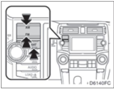 TOYOTA 4runner (2010) - — Fonctionnement de la radio - 1
