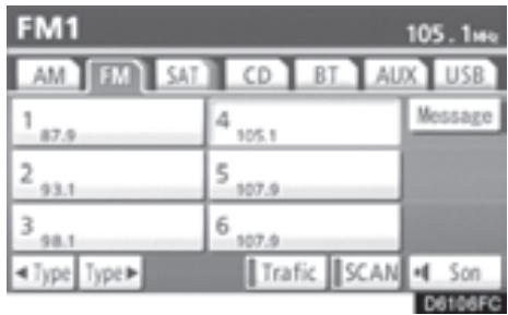 TOYOTA 4runner (2010) - — Fonctionnement de la radio - 3