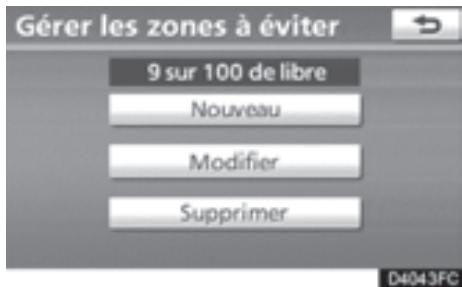 TOYOTA 4runner (2010) - — Définition des “Zones à éviter” - 2