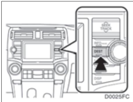 TOYOTA 4runner (2010) - — Enregistrement des destinations prédéfinies - 1