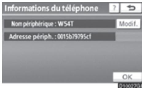TOYOTA 4runner (2010) - Sélectionnez le téléphone à modifier. - 1