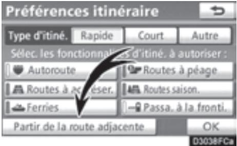 TOYOTA 4runner (2010) - Sélectionnez vos préférences d'itinéraire en effleurant la touche. - 3