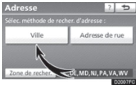 TOYOTA 4runner (2010) - — Recherche de la destination par "Adresse" - 2