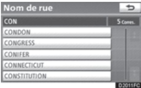 TOYOTA 4runner (2010) - — Recherche de la destination par "Adresse" - 6