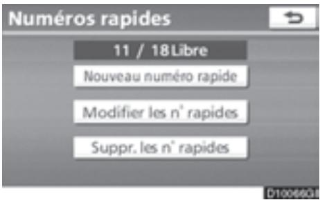 TOYOTA 4runner (2010) - — Paramétrage des numérios de composition abrégée - 2