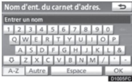 TOYOTA 4runner (2010) - Pour saisir des lettres et des chiffres - 2