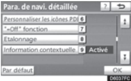 TOYOTA 4runner (2010) - ÉCRANS DES PARAMÉTRES DE NAVIGATION - 2