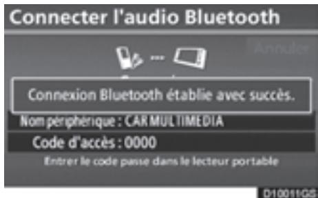 TOYOTA 4runner (2010) - — Paramétrage du lecteur audio Bluetooth® - 4