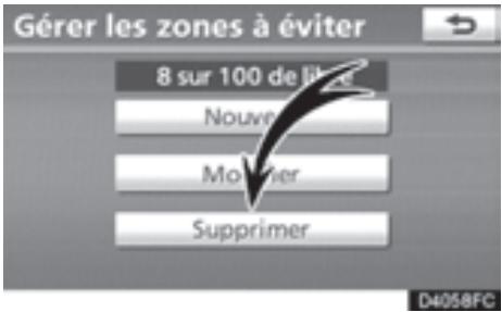 TOYOTA 4runner (2010) - AFFICHAGE DU NOM DES ZONES À ÉVITER - 6