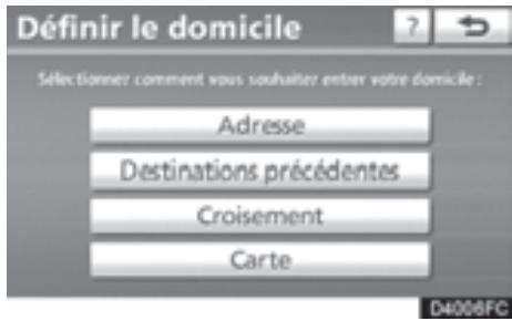 TOYOTA 4runner (2010) - — Définition de la “Domicile” - 4