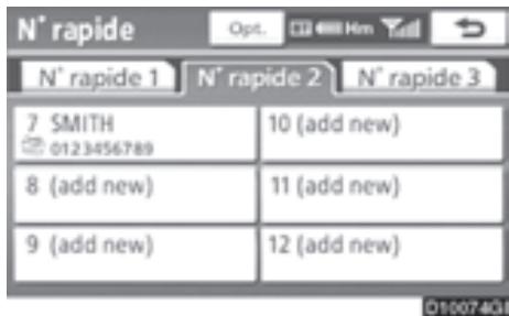 TOYOTA 4runner (2010) - — Paramétrage des numérios de composition abrégée - 10