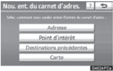 TOYOTA 4runner (2010) - — Définition du "Carnet d'adresses" - 4