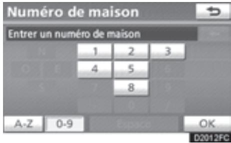 TOYOTA 4runner (2010) - — Recherche de la destination par "Adresse" - 7