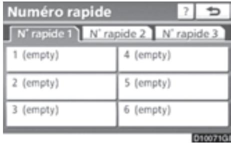 TOYOTA 4runner (2010) - — Paramétrage des numérios de composition abrégée - 7