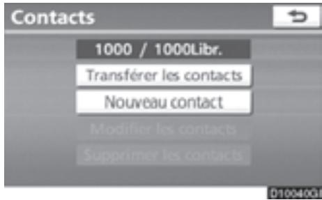 TOYOTA 4runner (2010) - — Paramétrage de l'annuaire - 5