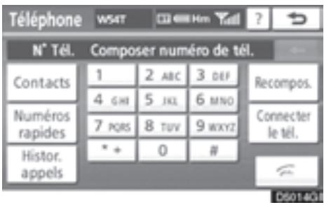 TOYOTA 4runner (2010) - — Faire un appel sur le téléphone Bluetooth® - 2