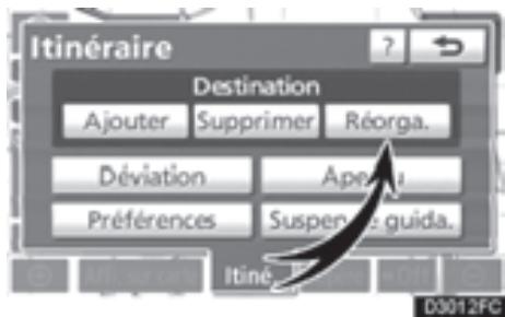 TOYOTA 4runner (2010) - — Réorganisation des destinations - 2