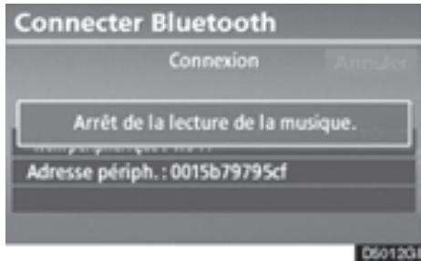 TOYOTA 4runner (2010) - Si vous connectez le téléphone pendant que la lecture audio Bluetooth® est en cours - 1