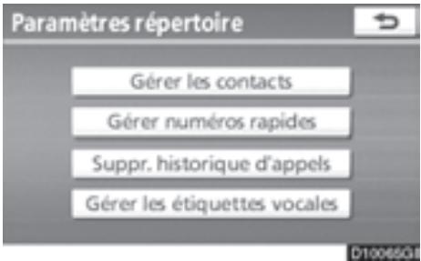 TOYOTA 4runner (2010) - — Paramétrage des numérios de composition abrégée - 1