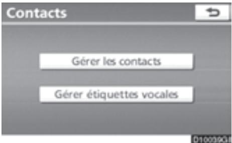 TOYOTA 4runner (2010) - — Paramétrage de l'annuaire - 4