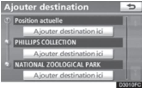 TOYOTA 4runner (2010) - Définition et suppression des destinations — Ajout de destinations - 3