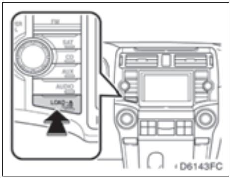 TOYOTA 4runner (2010) - — Fonctionnement du changeur de CD - 1
