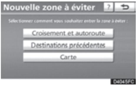 TOYOTA 4runner (2010) - — Définition des “Zones à éviter” - 4