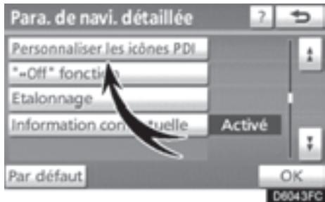 TOYOTA 4runner (2010) - - Changement de catégorie de PDI (Sélectionner les icônes de PDI) - 1