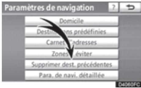 TOYOTA 4runner (2010) - — Suppression des destinations précédentes - 1