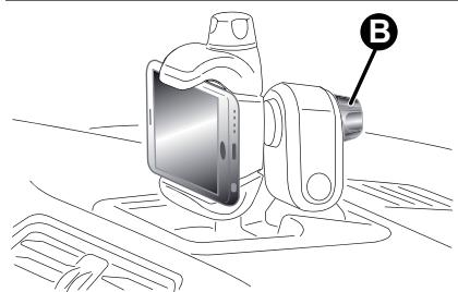 FIAT Panda 3 (2012) - Enclenchement/désenclenchement du smartphone - 3