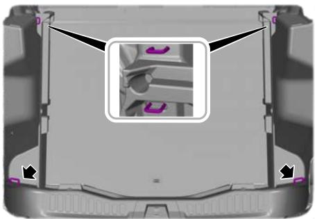 FORD Explorer (2023) - EMPLACEMENT DES POINTS D'ANCRAGE DE COFFRE À BAGAGES - 1