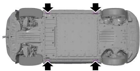 FORD Explorer (2023) - Positions de levage - 11